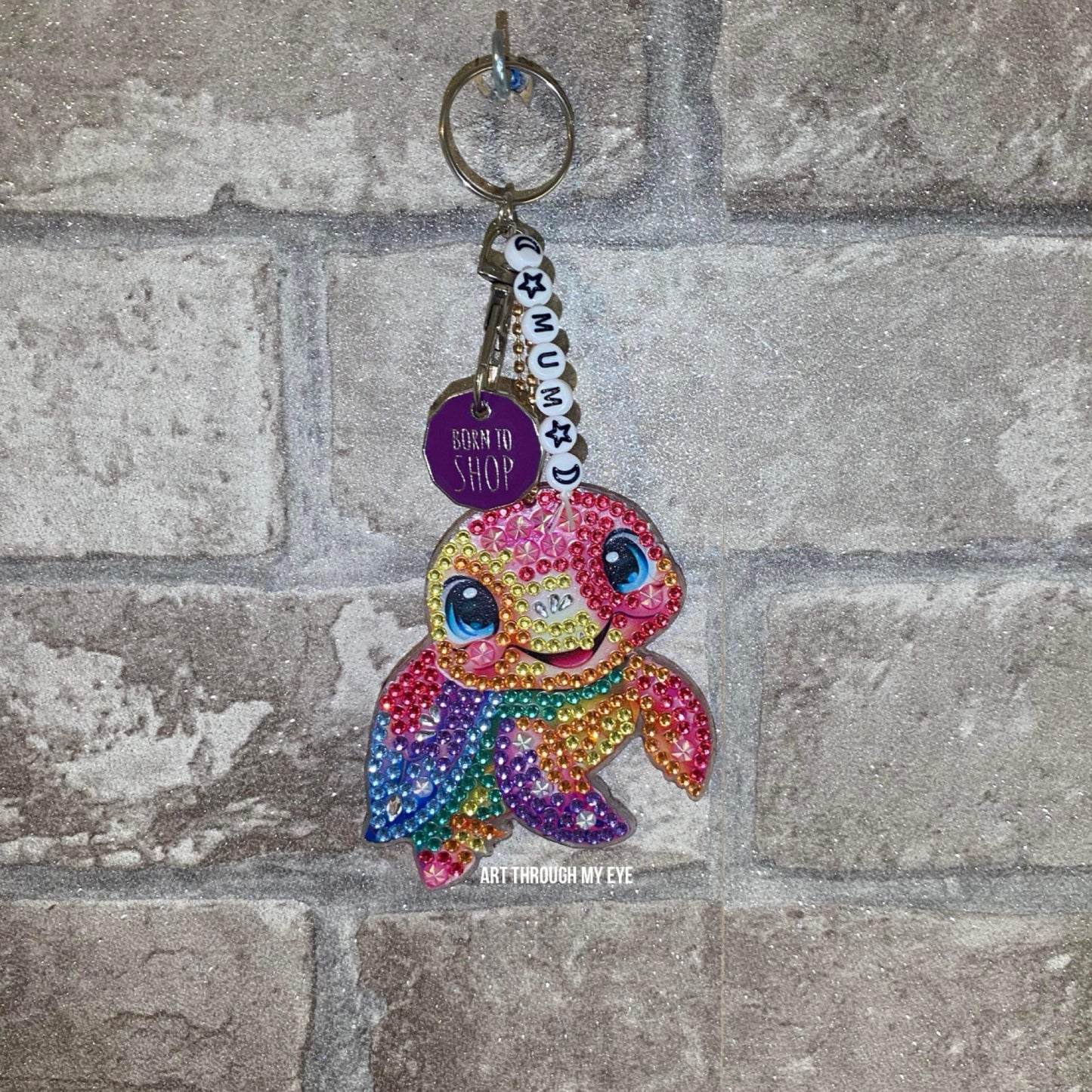 Turtle Trolley Token Keyring