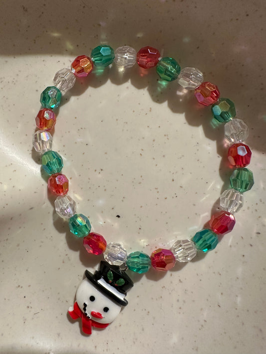Christmas Crystal Bead Bracelets