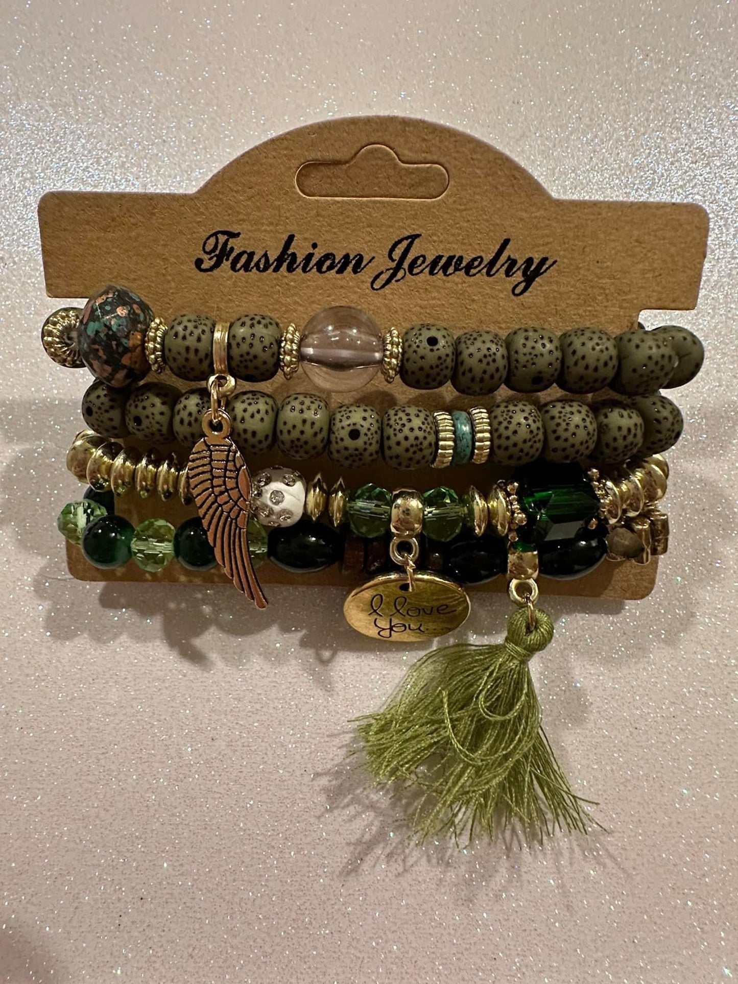 Green Bracelet Set
