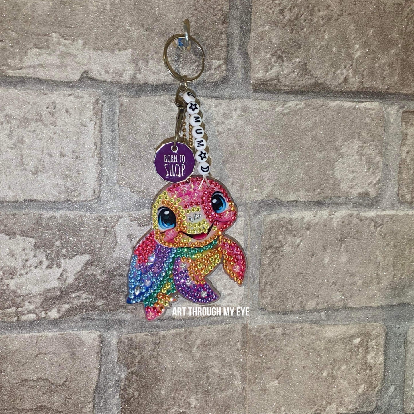 Turtle Trolley Token Keyring