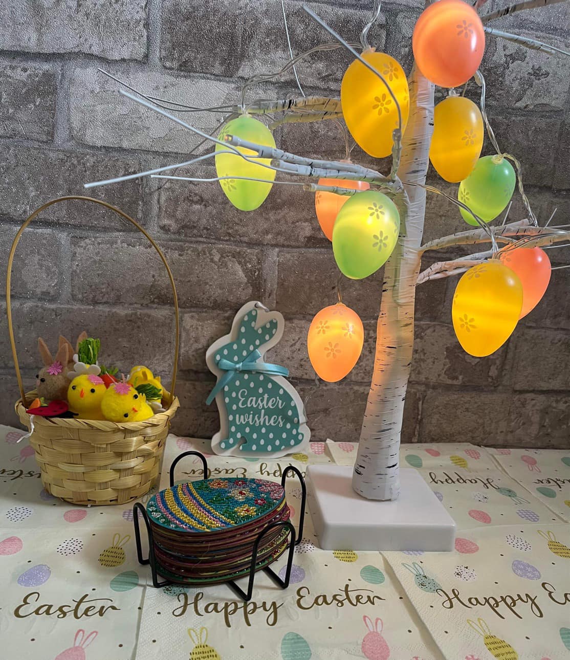 Easter Egg Diamond Coasters