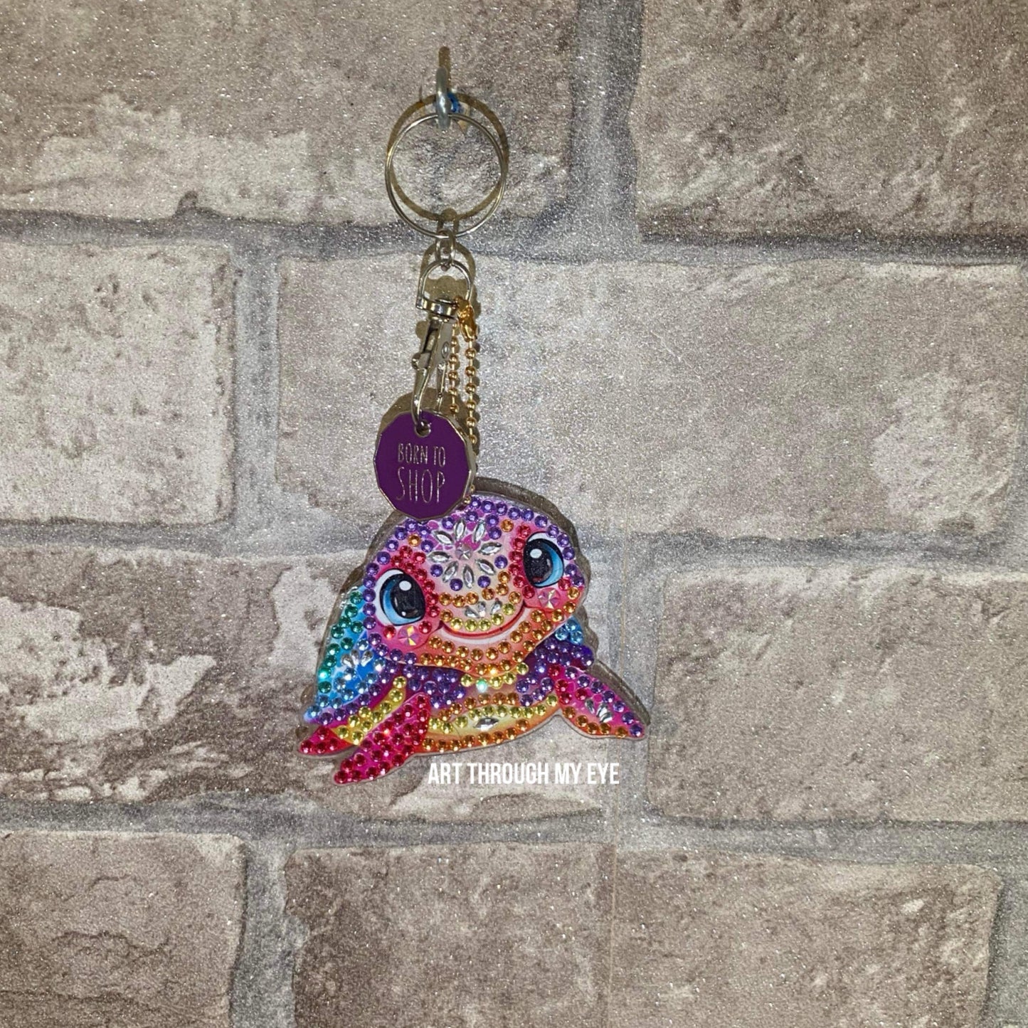 Turtle Trolley Token Keyring