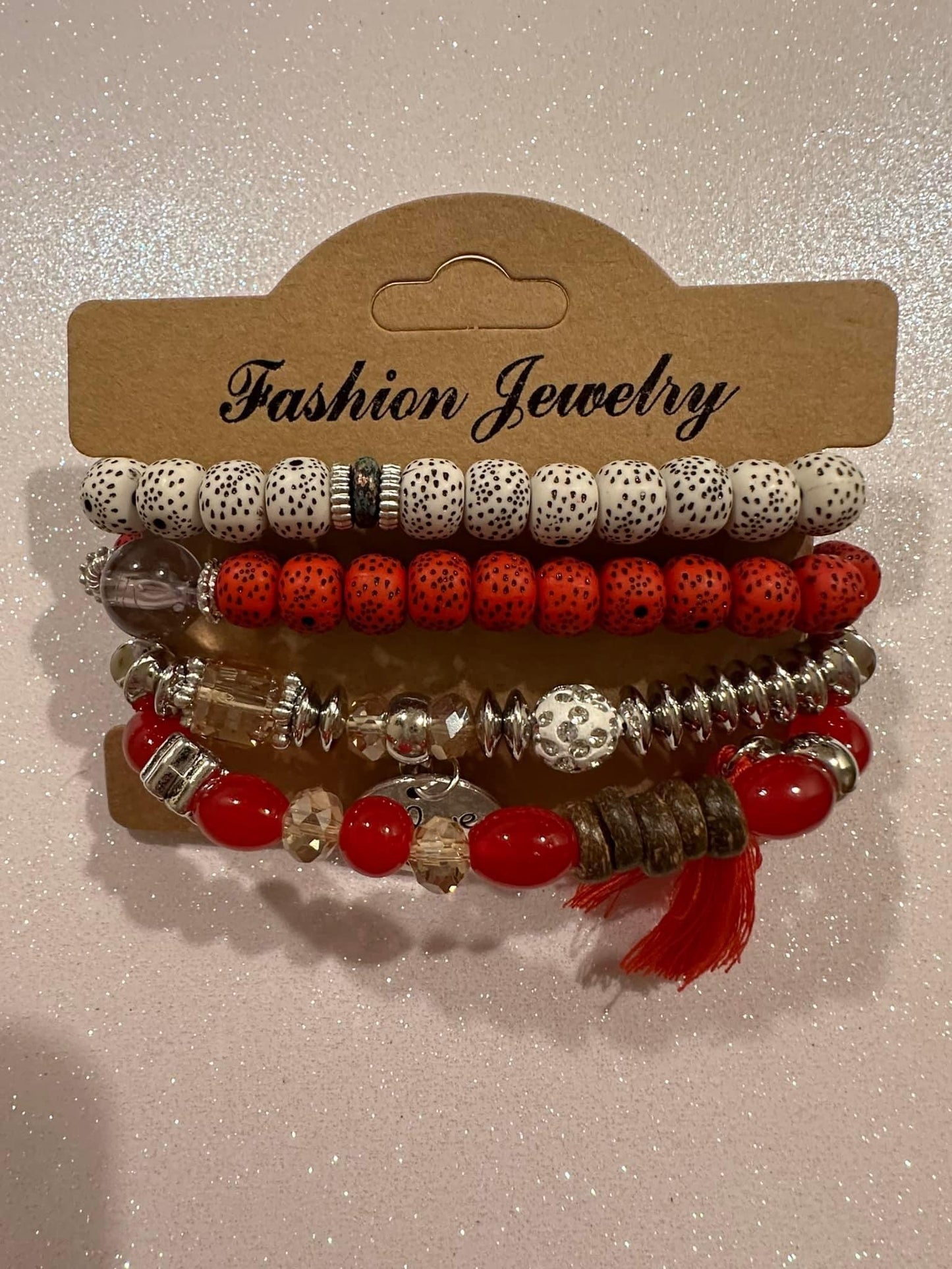 Red Bracelet Set