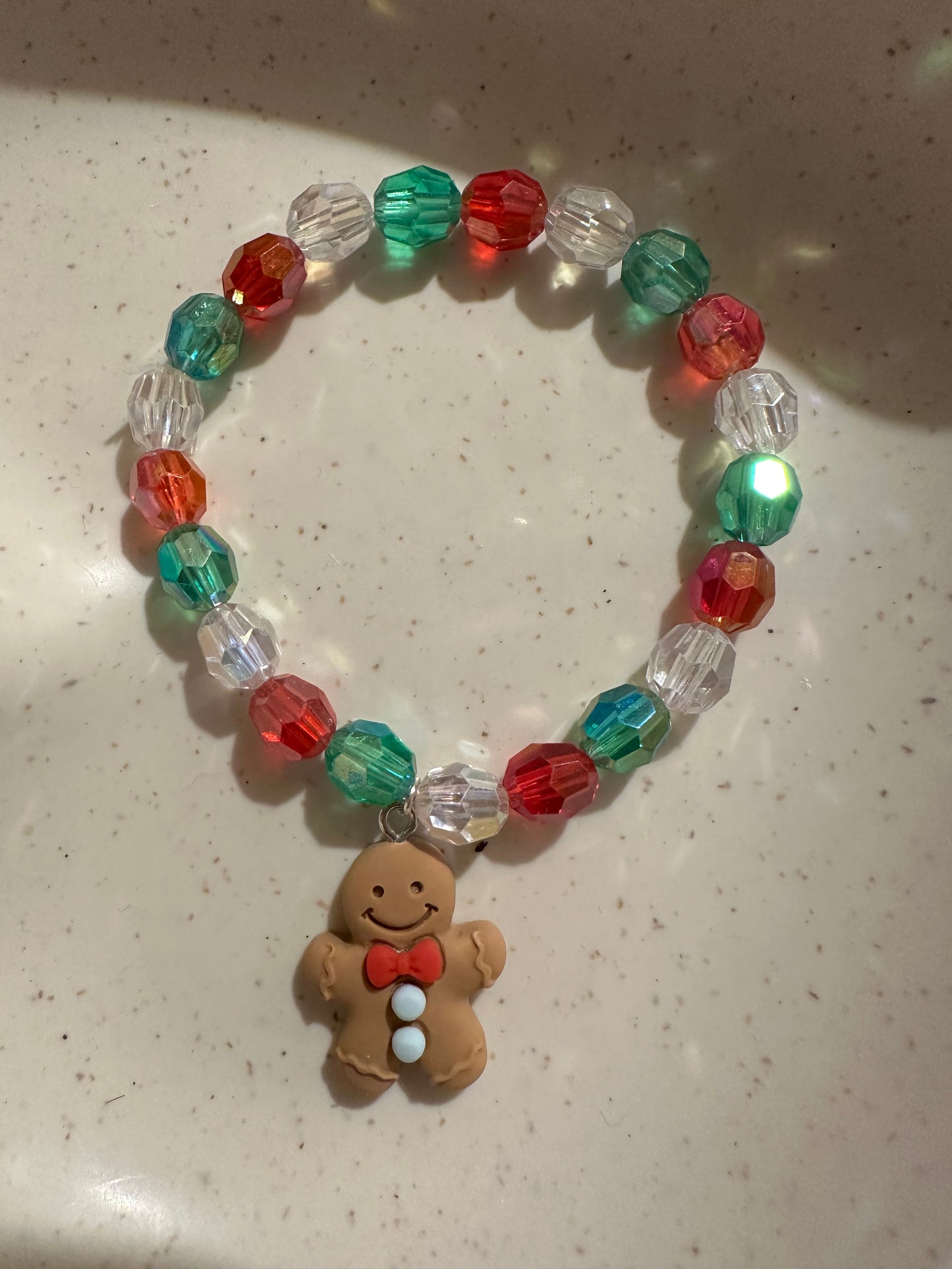 Christmas Crystal Bead Bracelets