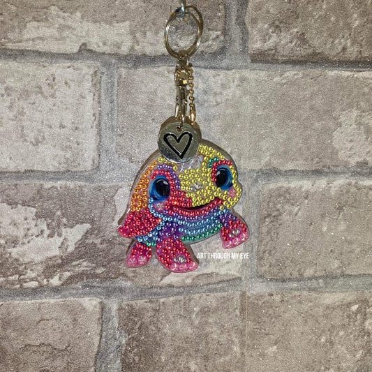 Turtle Trolley Token Keyring