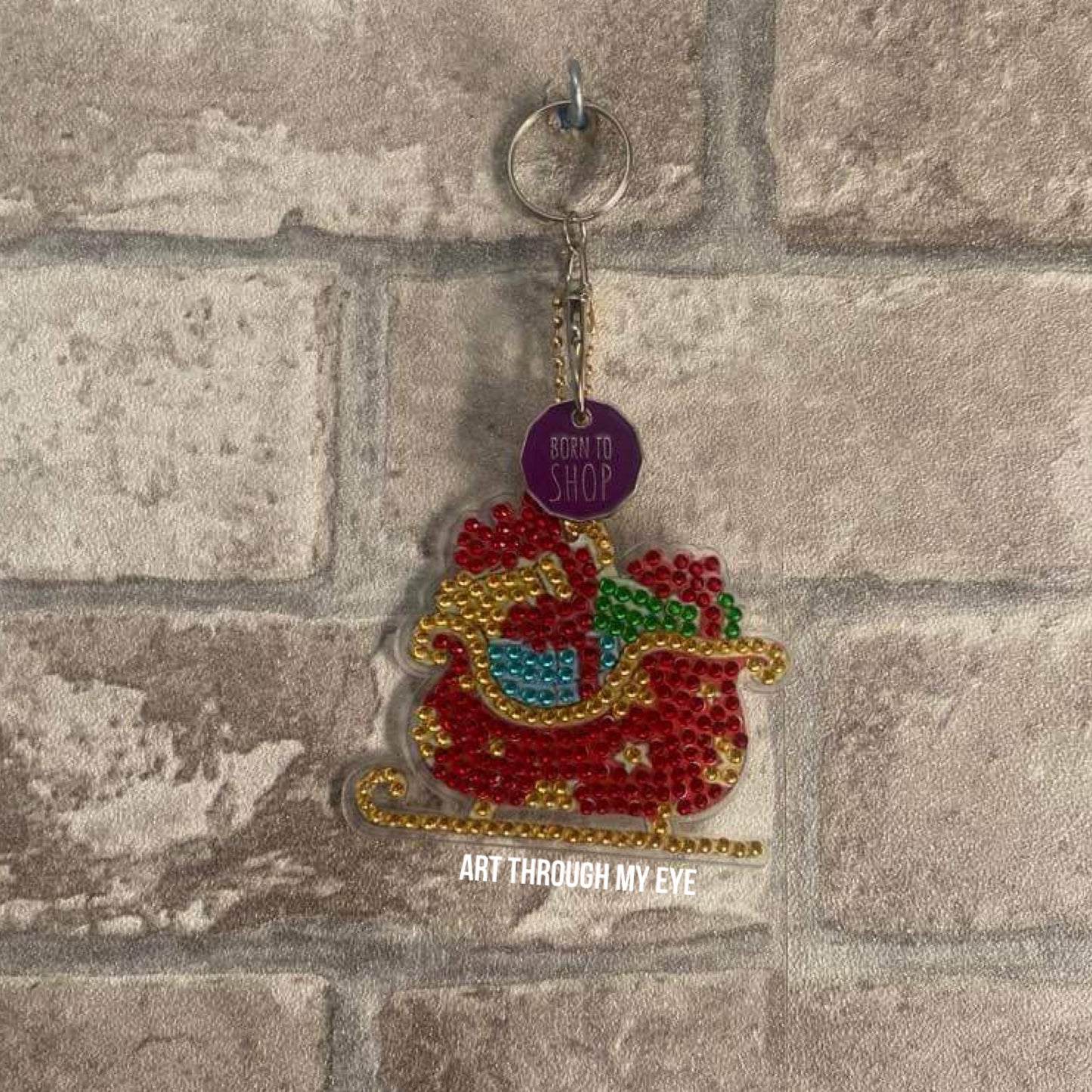 Christmas Trolley Token Keyrings