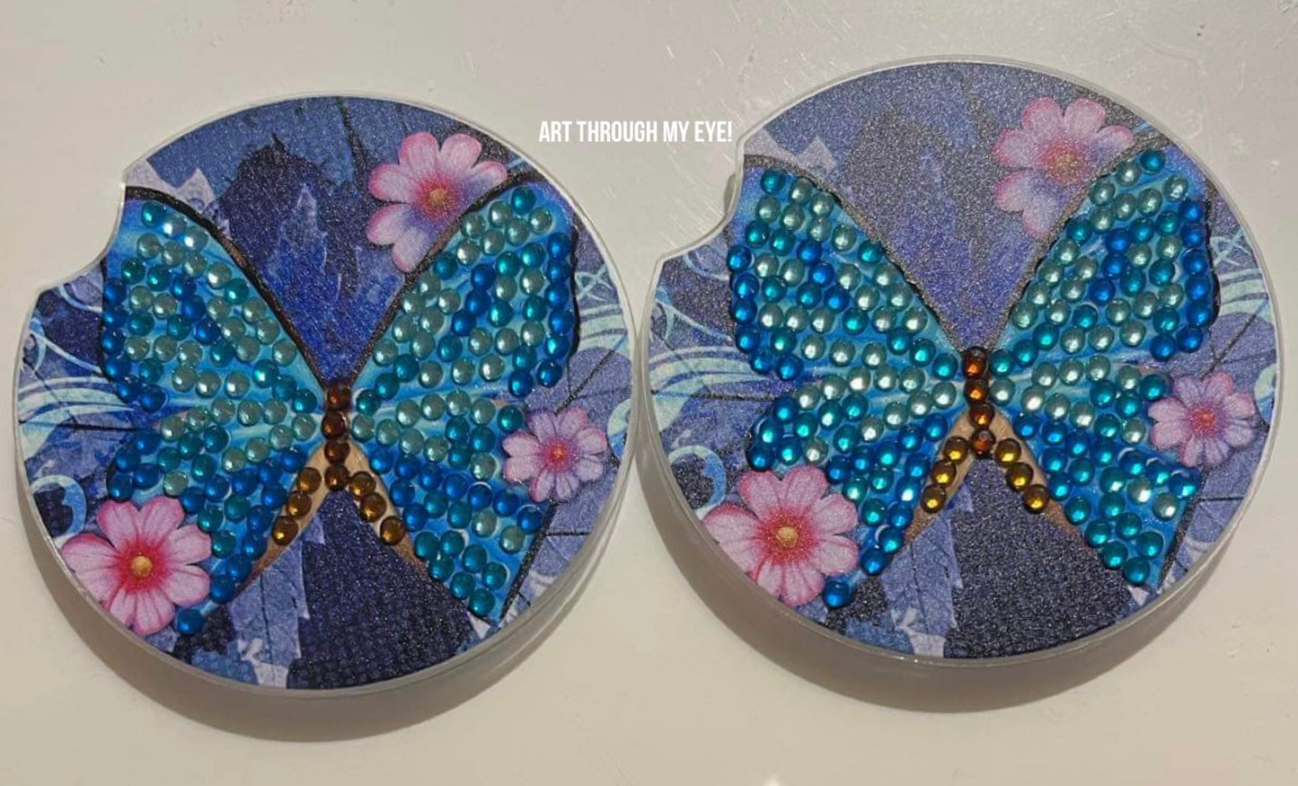 Butterfly Car Drink Holder Lining