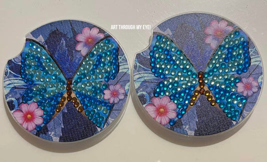 Butterfly Car Drink Holder Lining