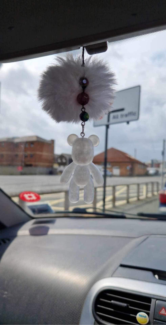 Car mirror hanging bear