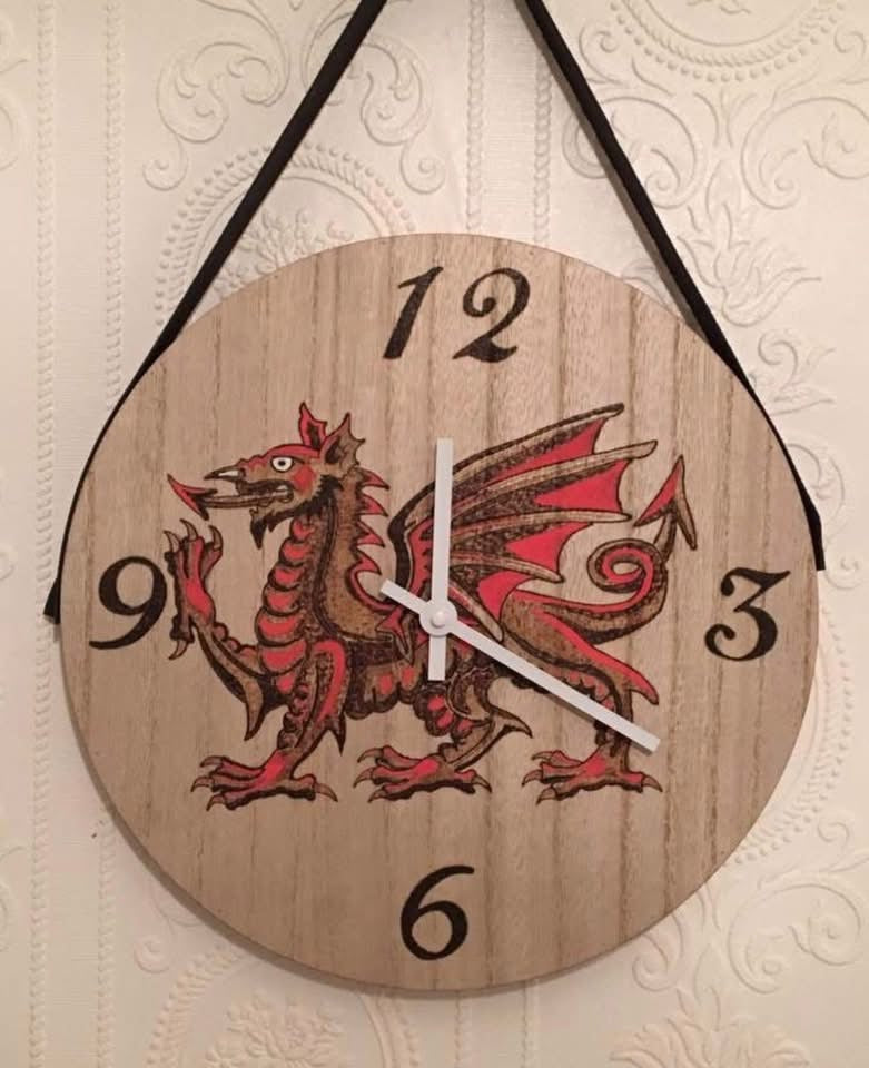 Hand Crafted And Decorated Clock