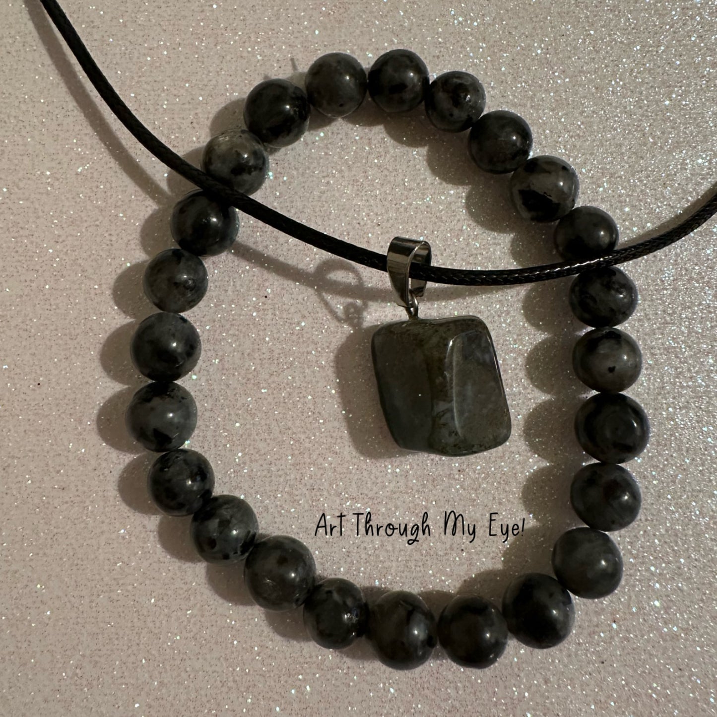 2 Piece Jewellery Set Grey