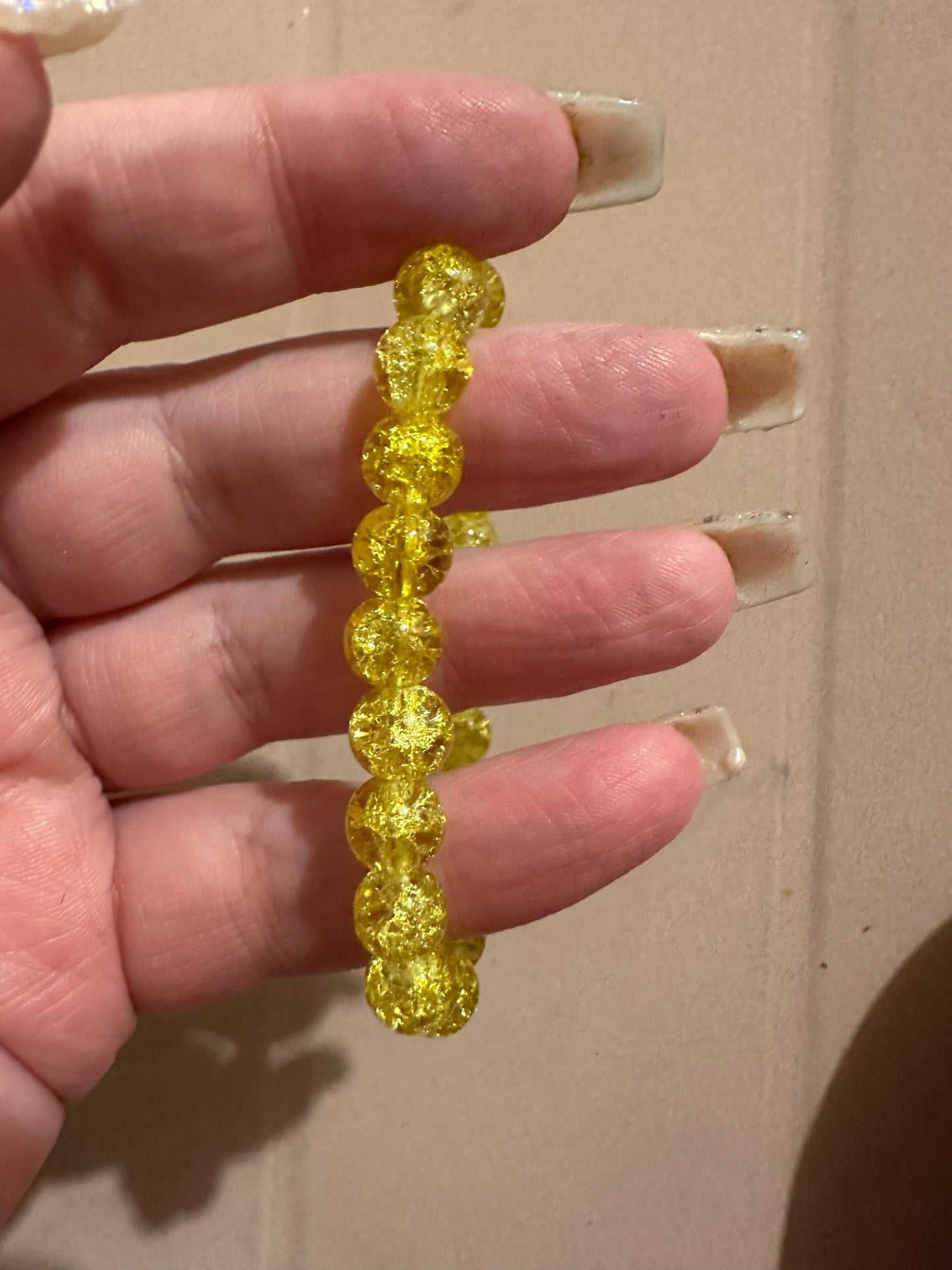 Crackle Bead Bracelet