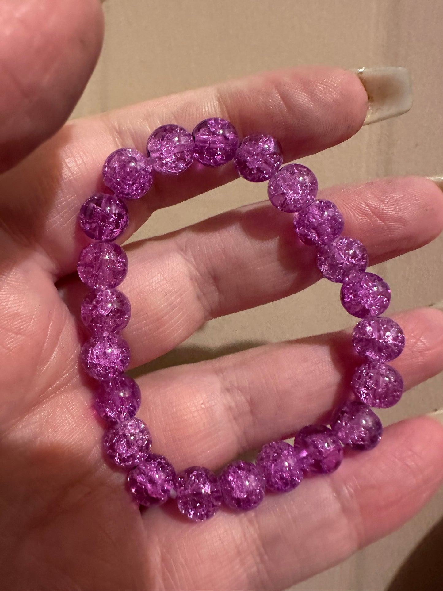 Crackle Bead Bracelet