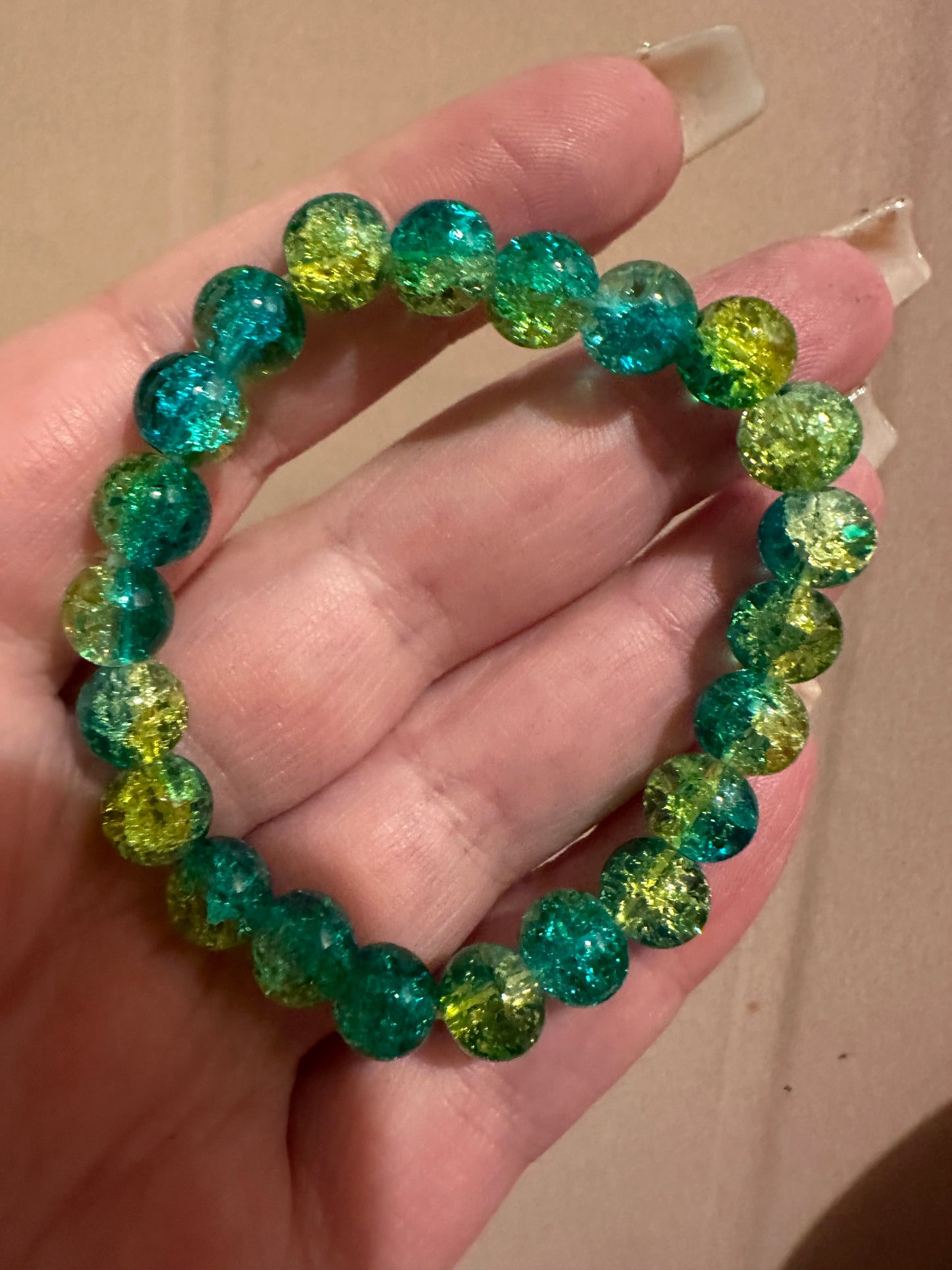 Crackle Bead Bracelet