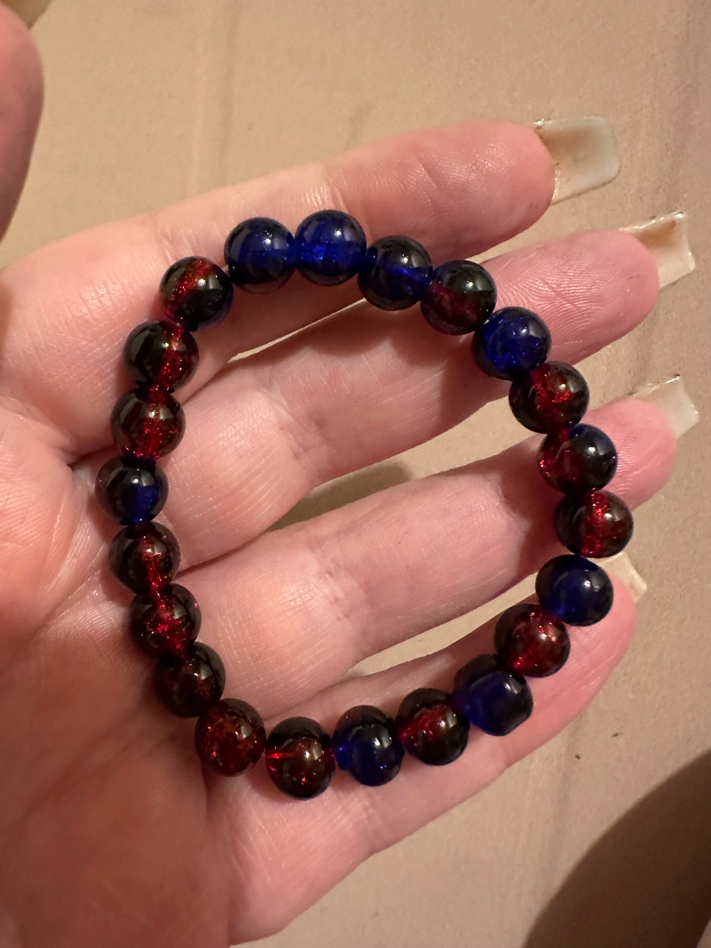Crackle Bead Bracelet