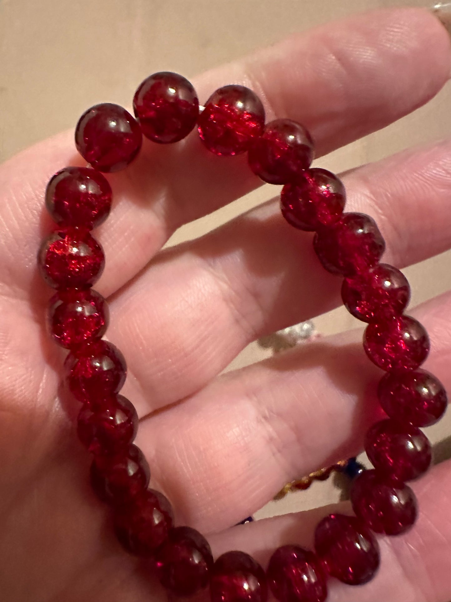 Crackle Bead Bracelet