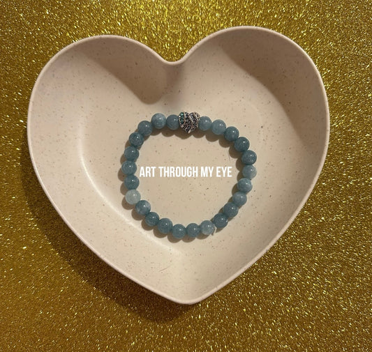 Blue Aragonite Bracelet