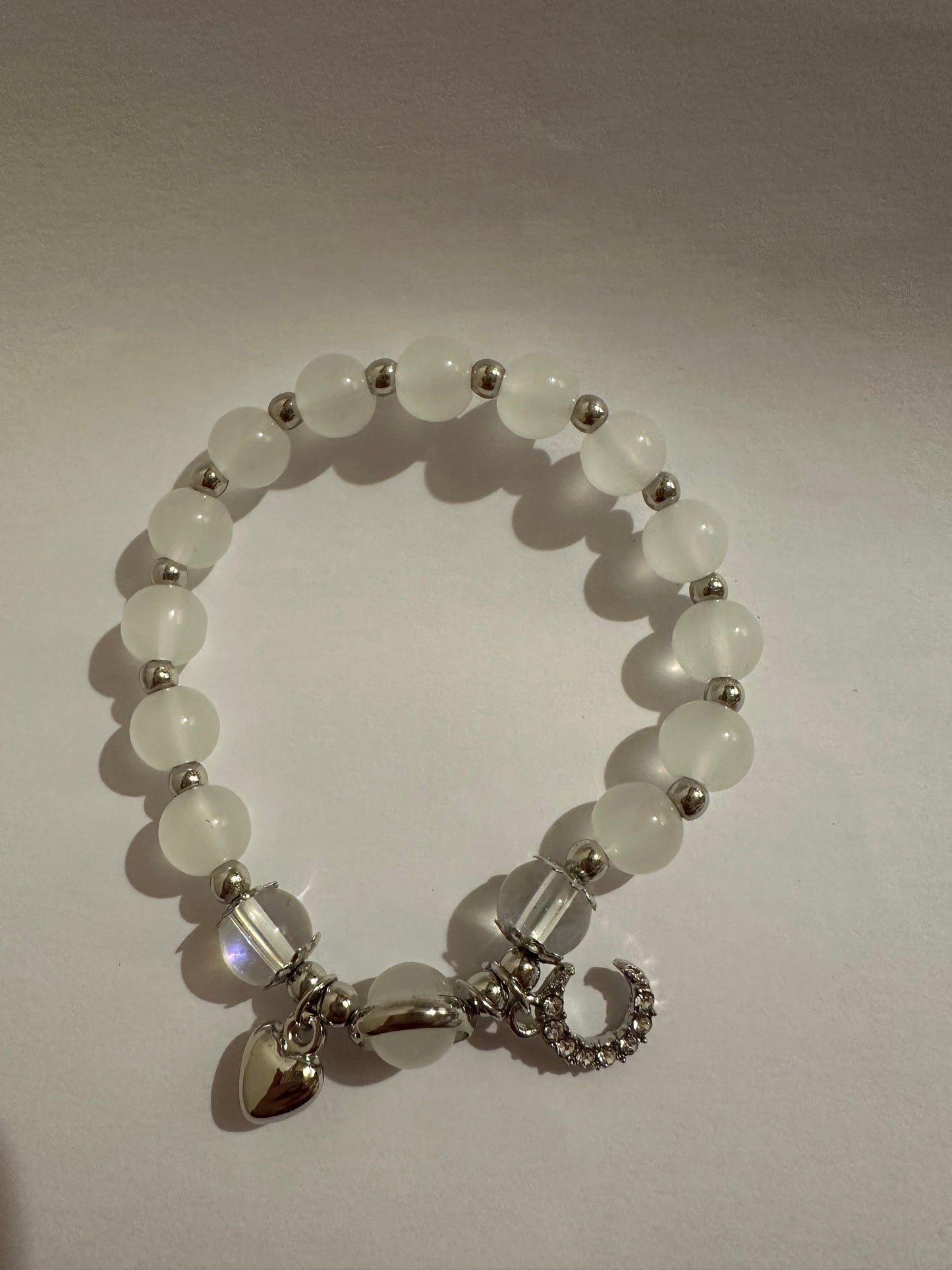 Moonstone Bracelet (with charms)