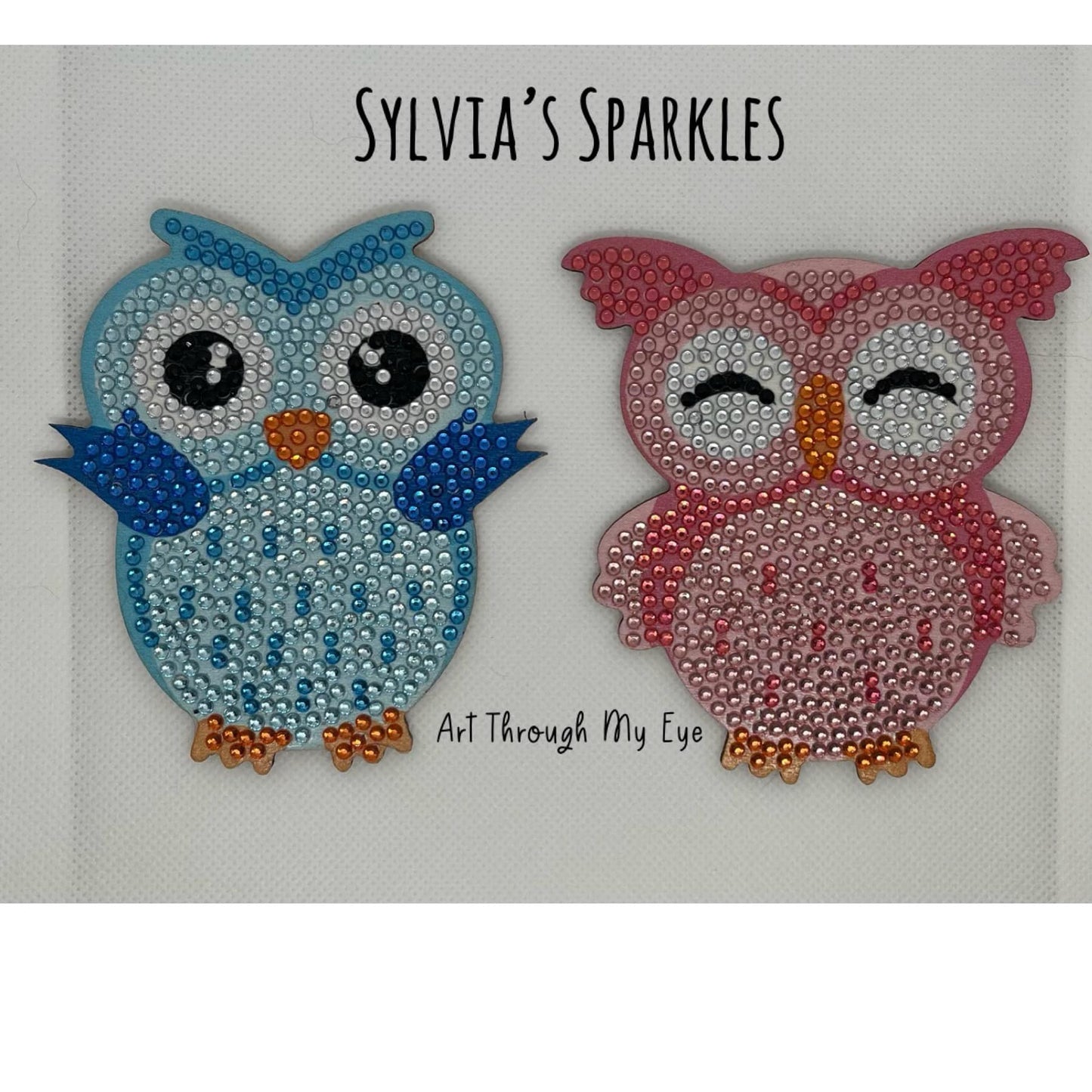 Owl Diamond Coasters