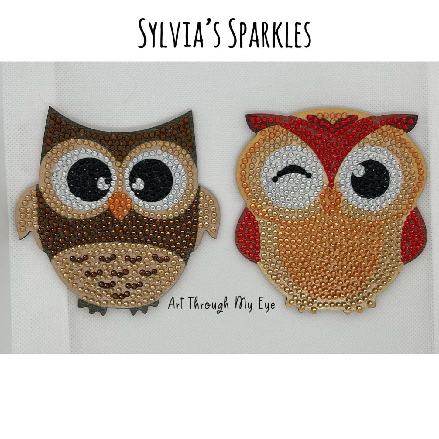 Owl Diamond Coasters