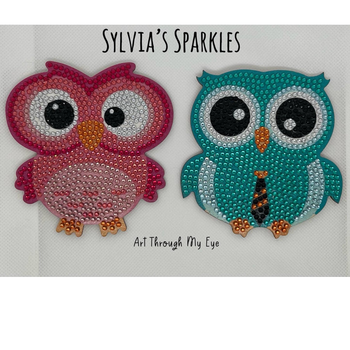 Owl Diamond Coasters
