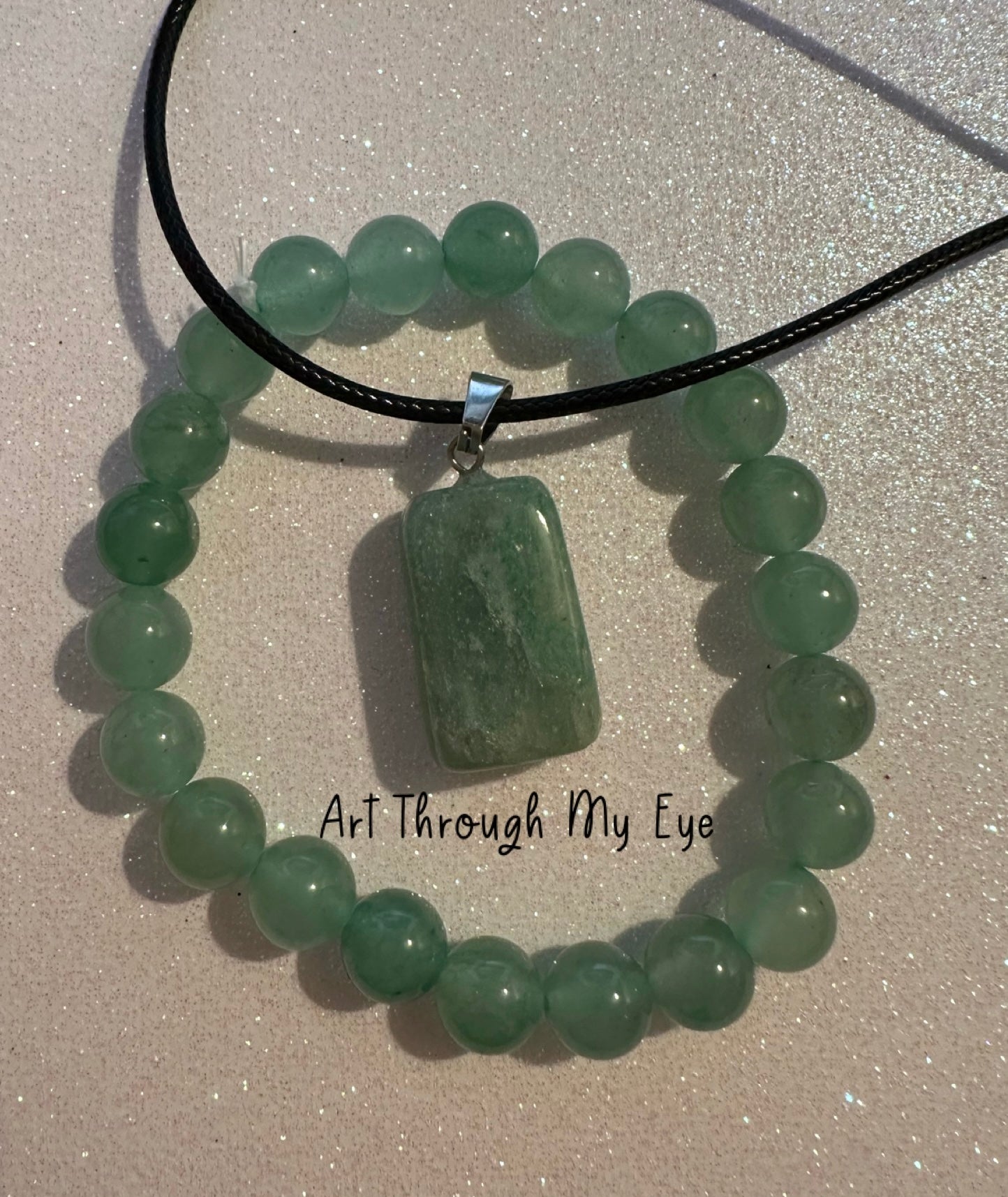 2 Piece Jewellery Set Jade