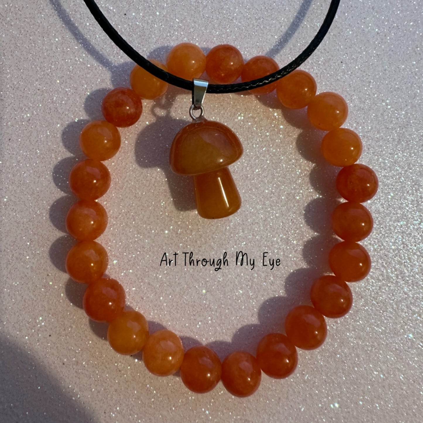 2 Piece Jewellery Set Orange