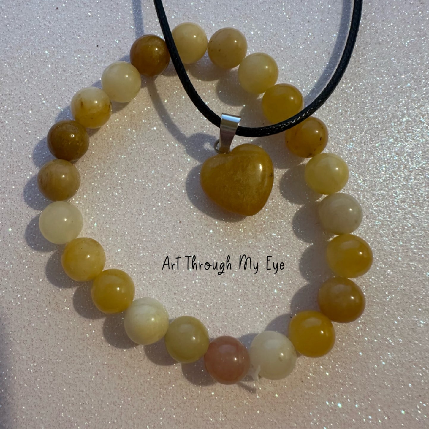 2 Piece Jewellery Set Yellow Sands