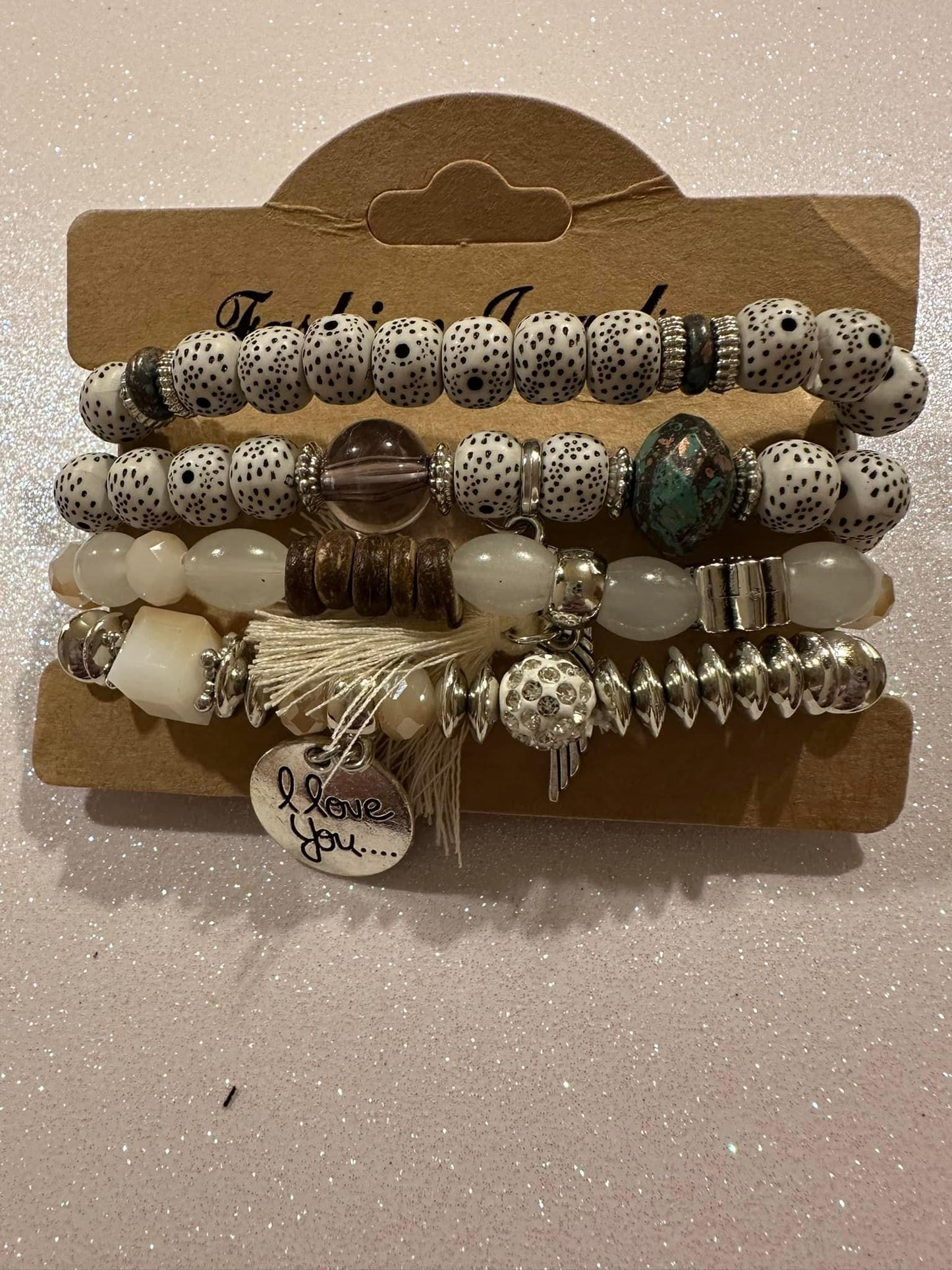 White Bracelet Set