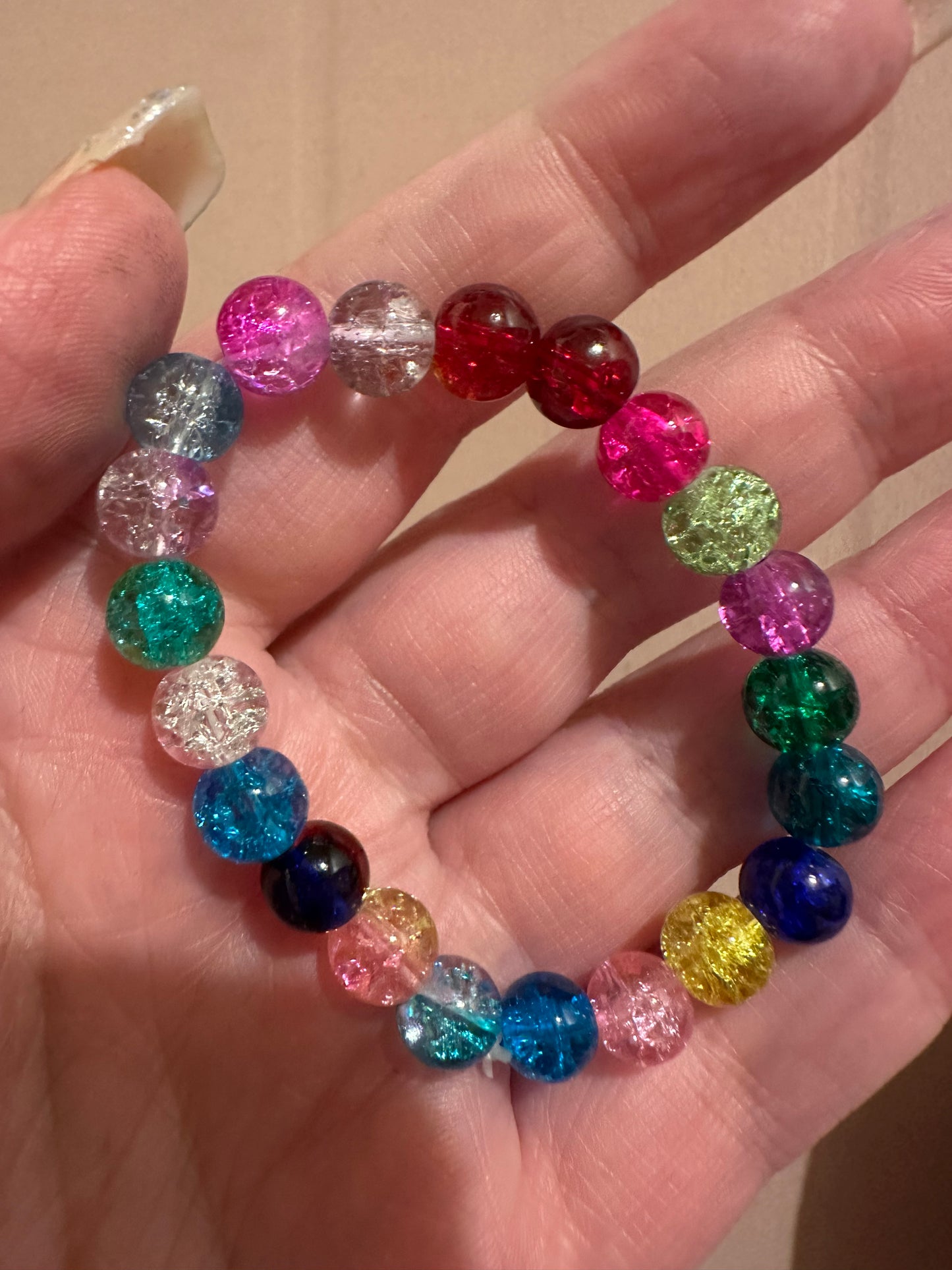 Sparkling Glass Beaded Bracelet