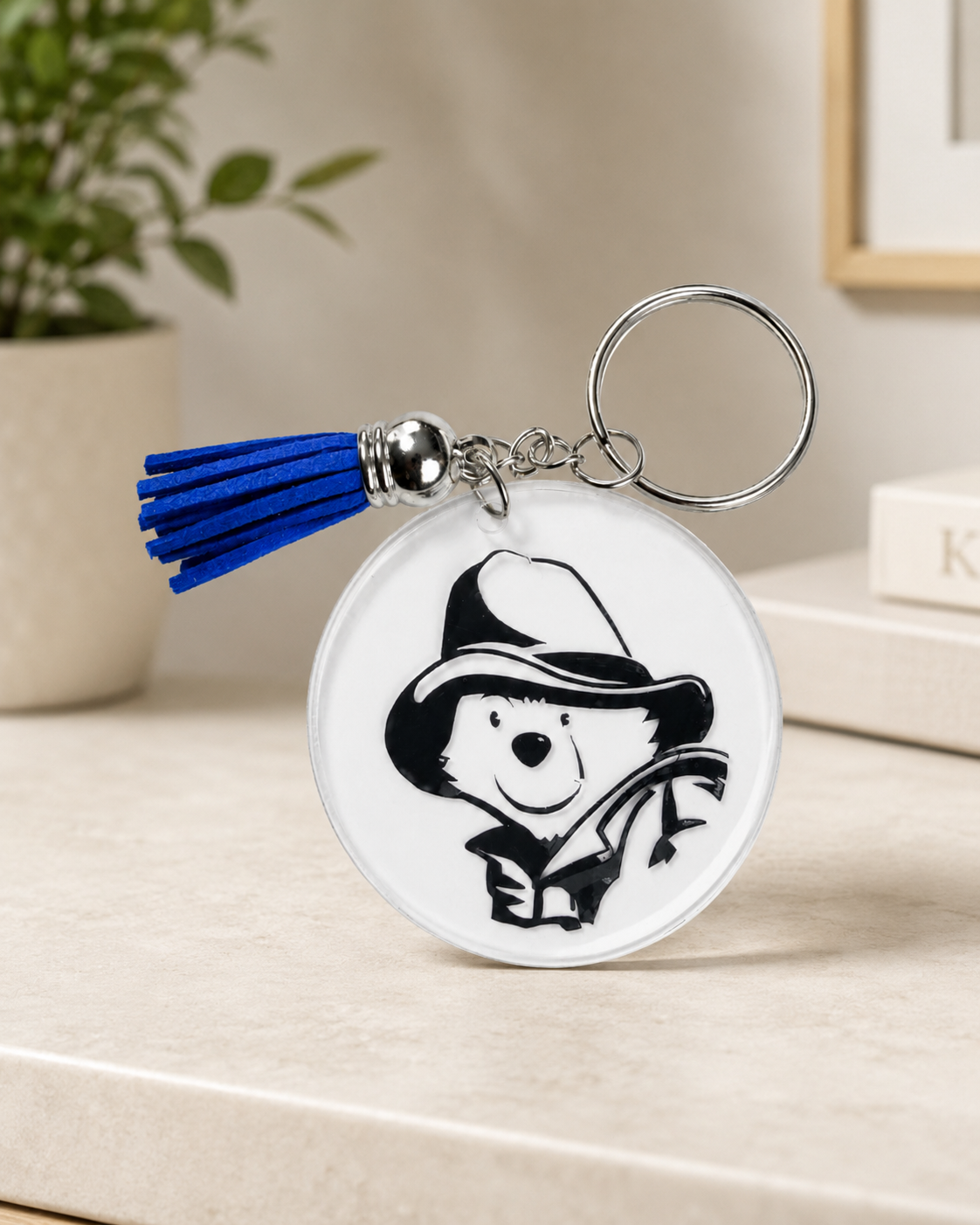 Paddington Bear Face Keyring