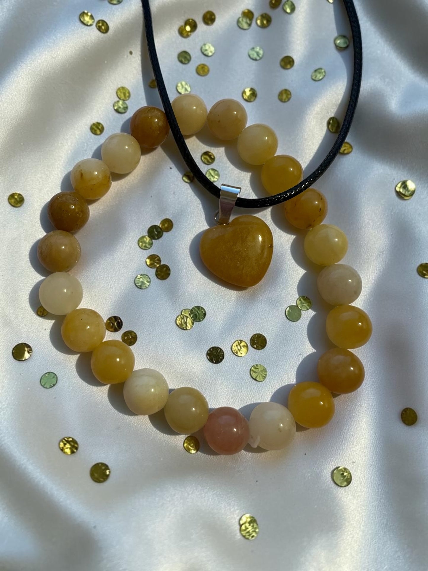 2 Piece Jewellery Set Yellow Sands