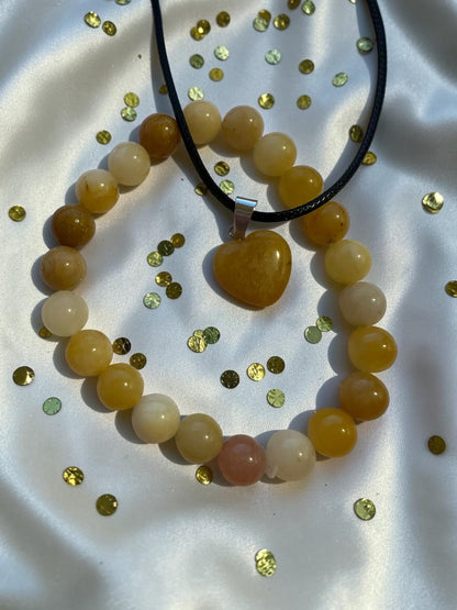 2 Piece Jewellery Set Yellow Sands