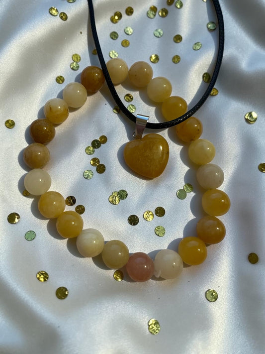 2 Piece Jewellery Set Yellow Sands