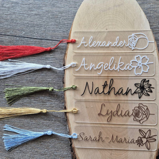 Personalised Name Bookmarks
