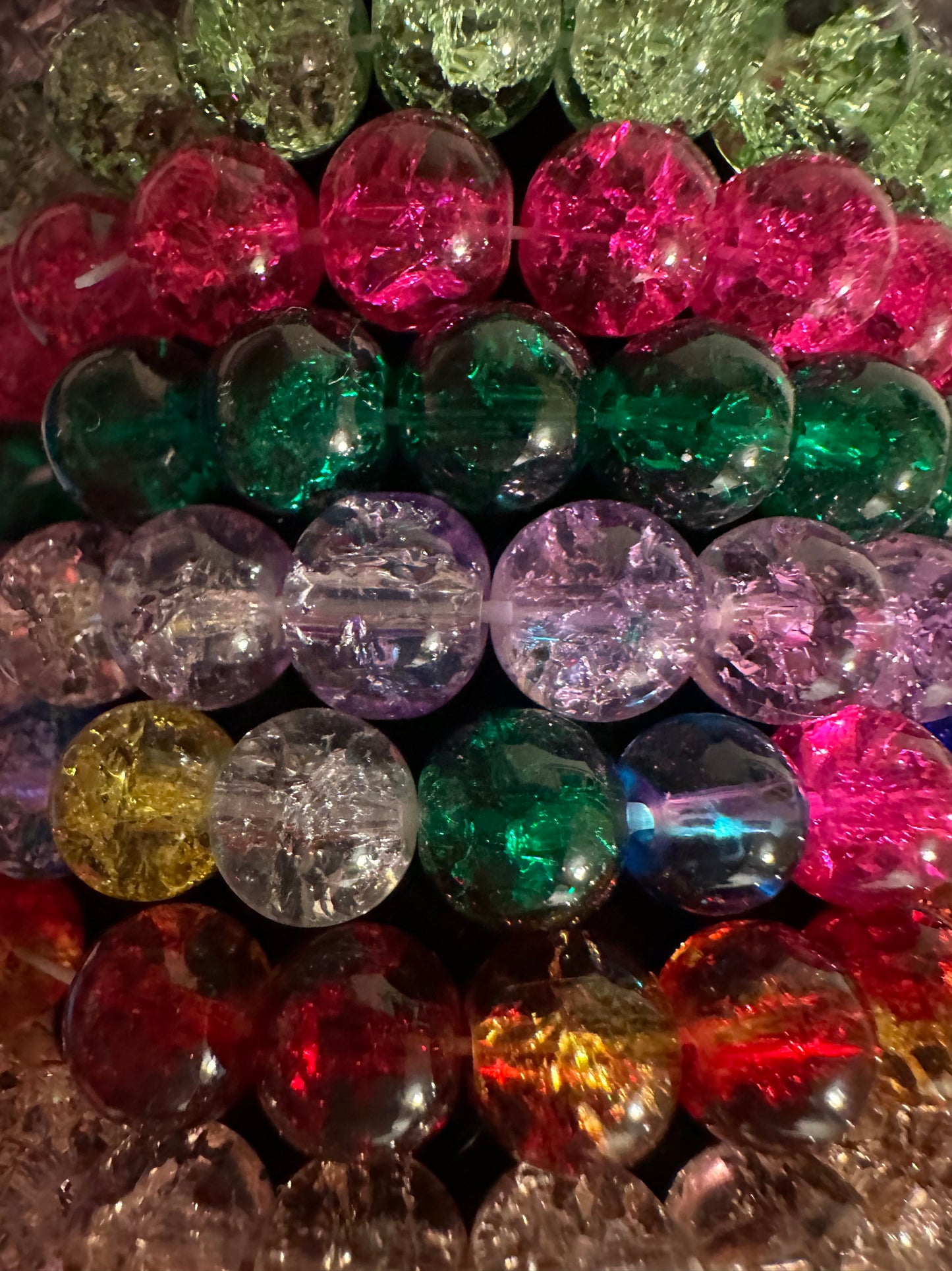 Crackle Bead Bracelet