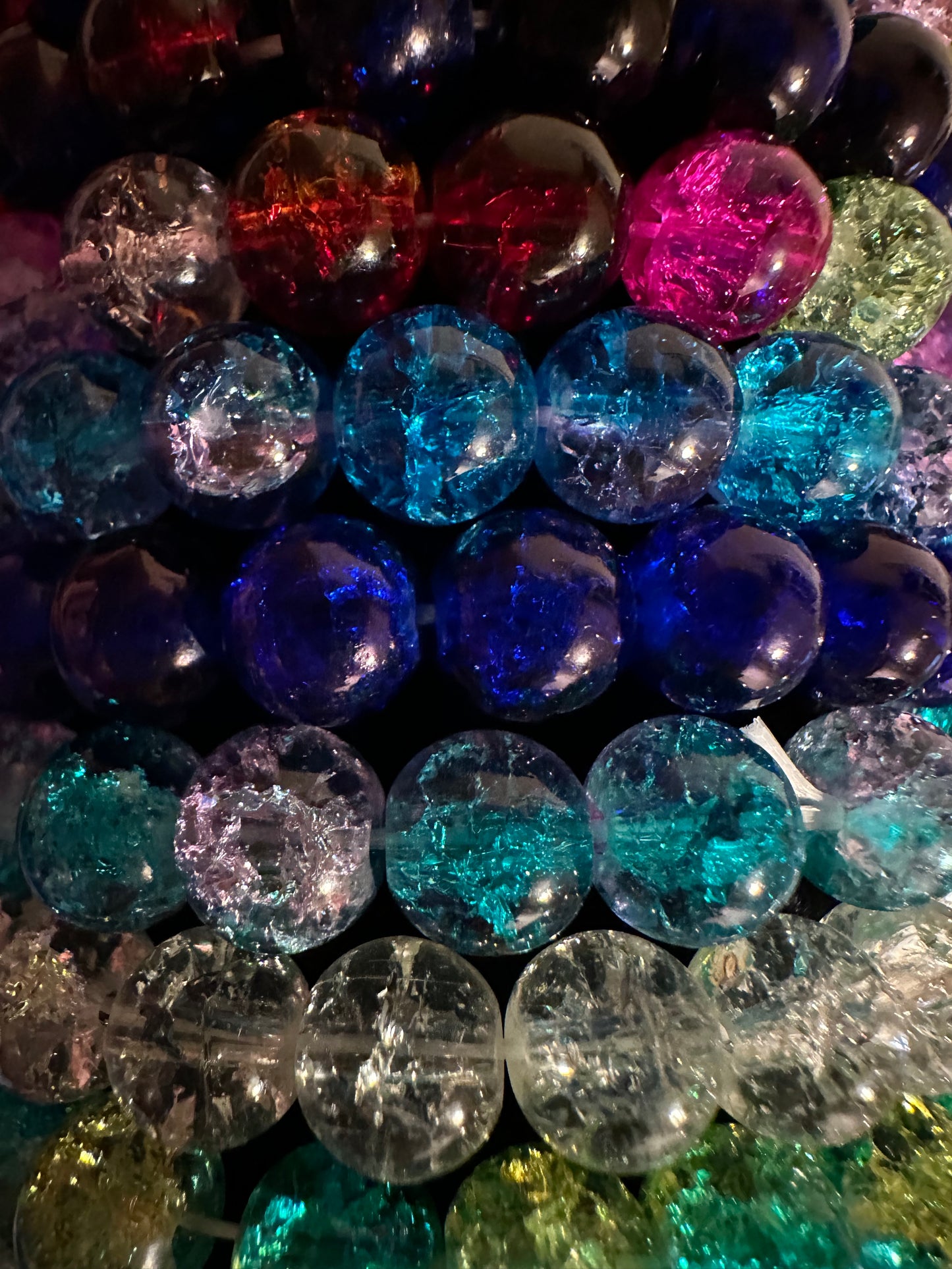 Crackle Bead Bracelet