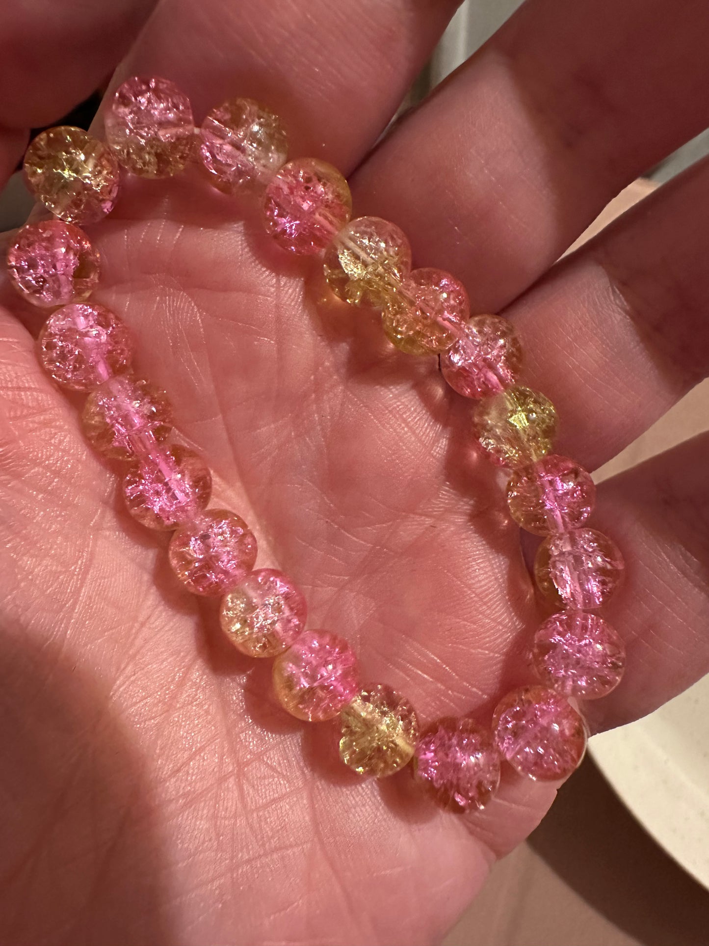 Crackle Bead Bracelet