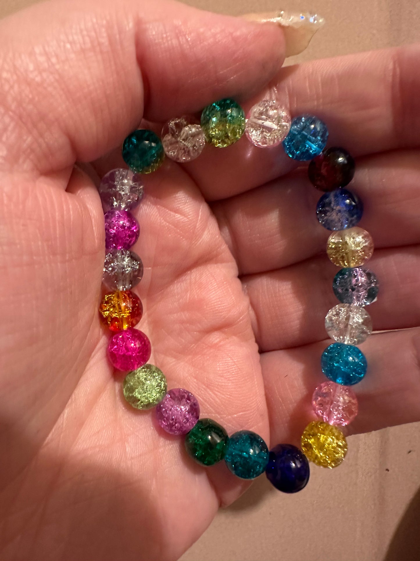 Crackle Bead Bracelet