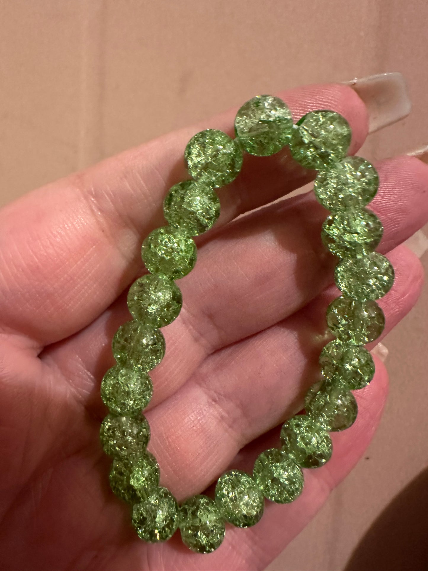 Crackle Bead Bracelet