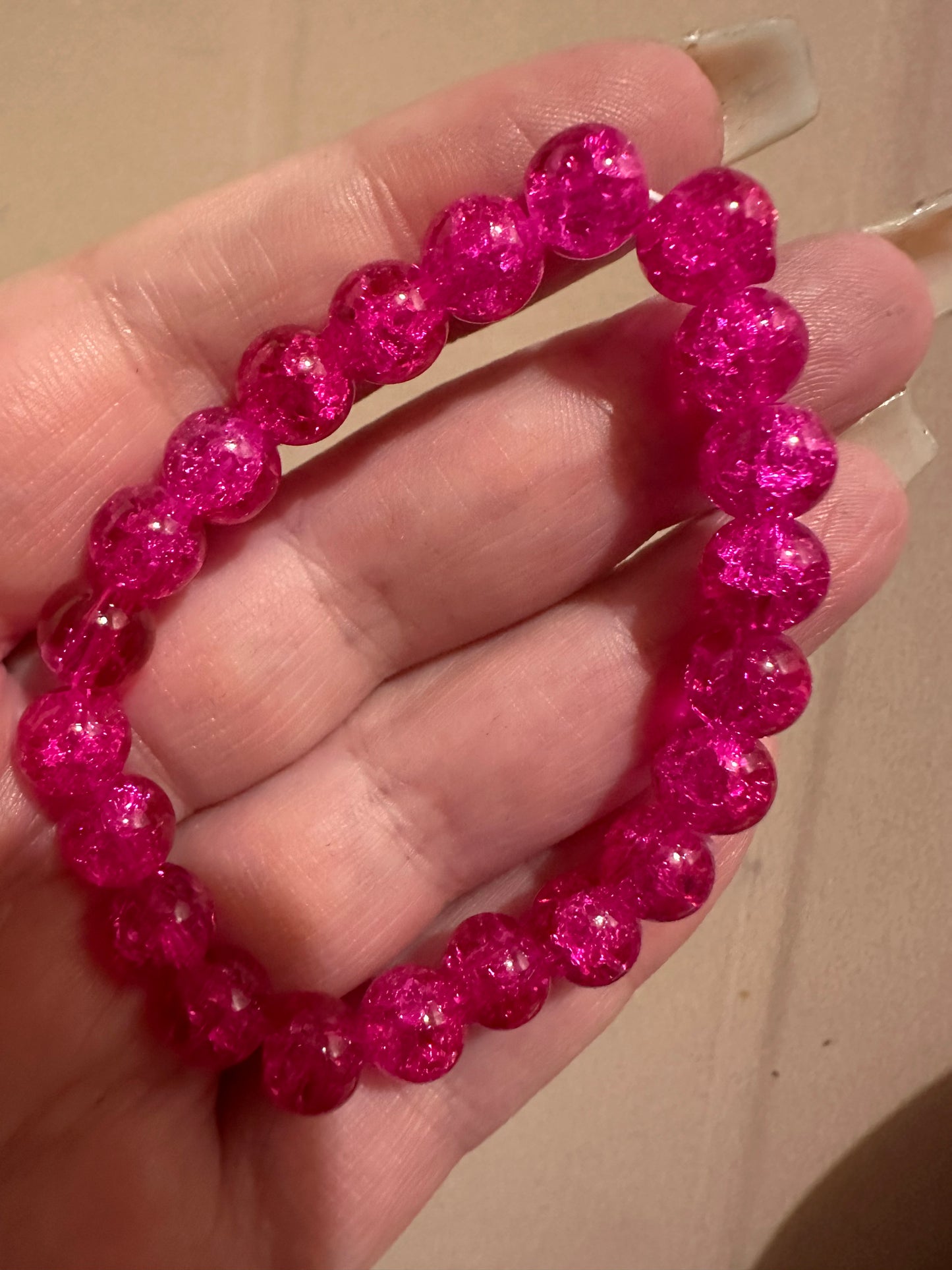 Crackle Bead Bracelet