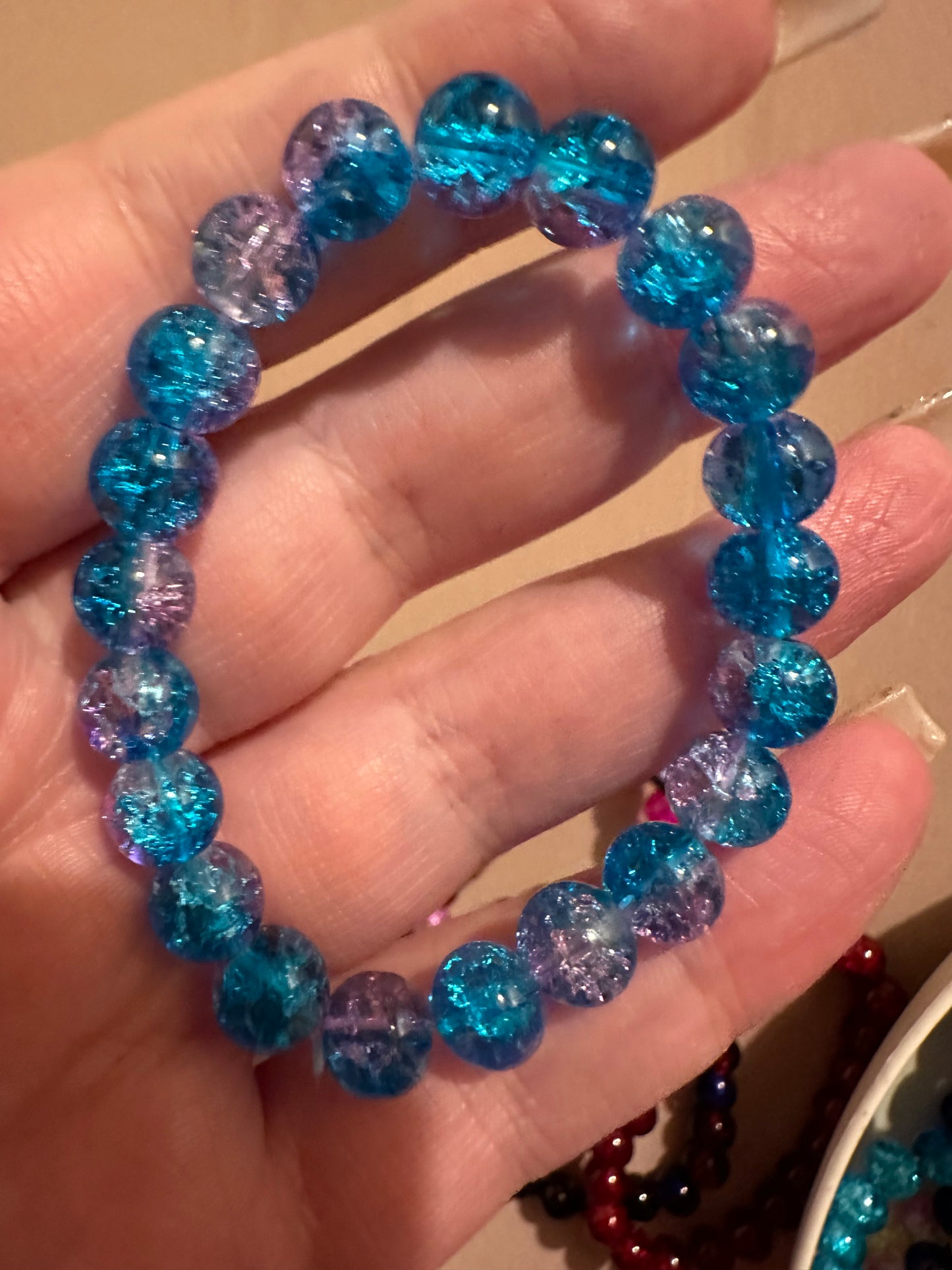 Crackle Bead Bracelet