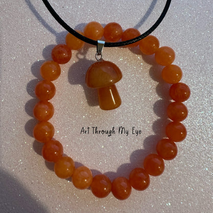 2 Piece Jewellery Set Orange